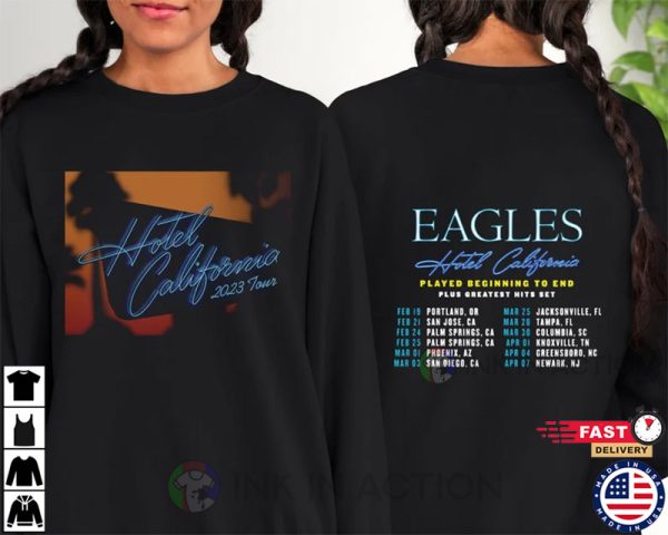 Hotel California Tour 2023 Shirt, Eagles Concert