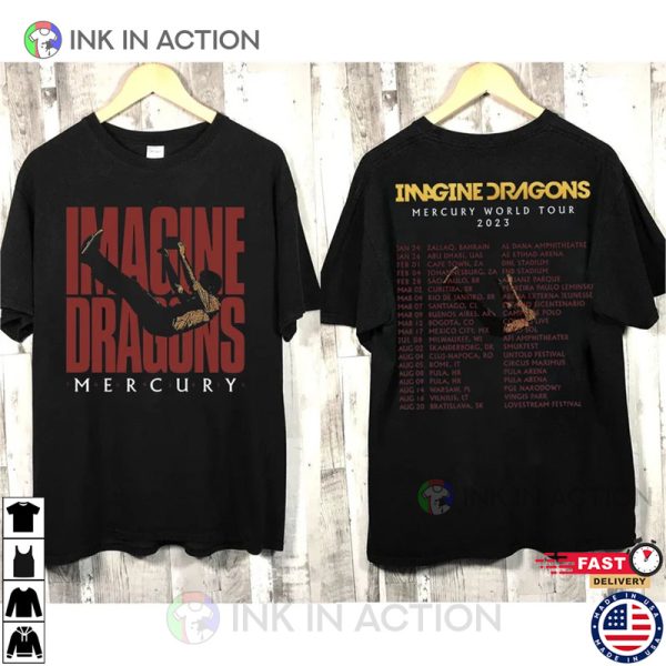 Imagine Dragon Mercury World Tour 2023 Shirt