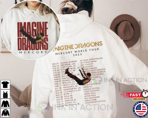 Imagine Dragon Mercury World Tour 2023 Shirt