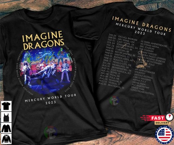 Imagine Dragons Tour 2023 Merch T-shirt