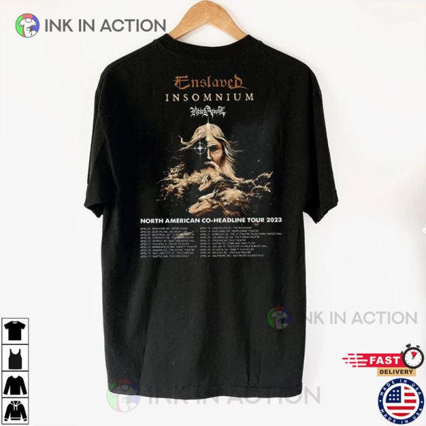 Insomnium And Enslaved North American Co-Headline Tour 2023 T-Shirt