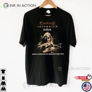 Insomnium Enslaved North American Co Headline Tour 2023 T Shirt 2