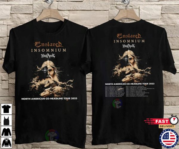 Insomnium And Enslaved North American Co-Headline Tour 2023 T-Shirt