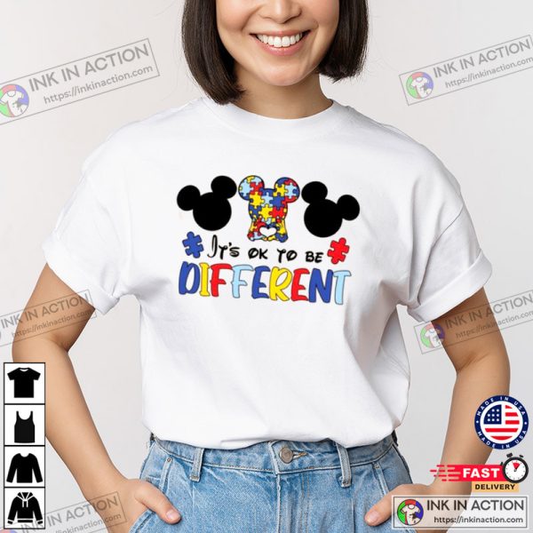It’s Ok To Be Different Disney Autism Awareness Shirt