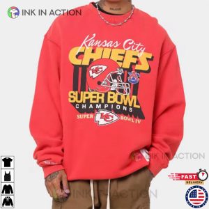 Kansas City Chiefs Super Bowl Vintage 90s Classic Graphic T Shirt 2