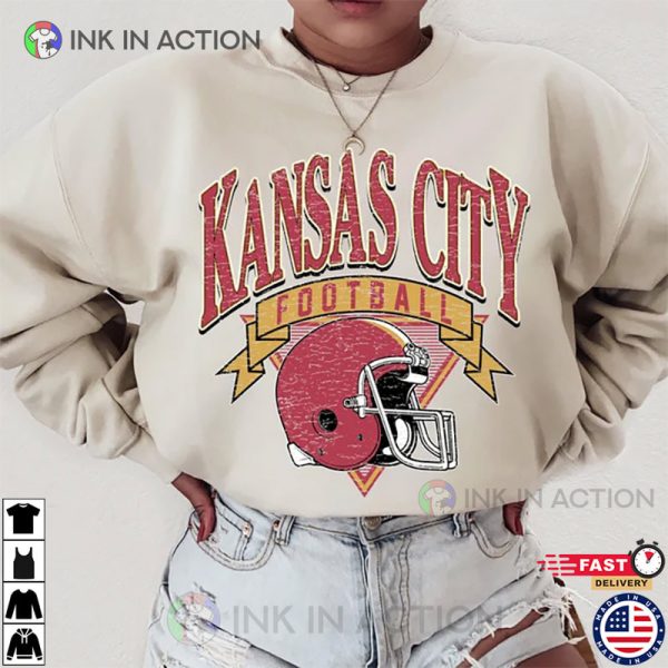 Kansas City Football Helmet T-shirt, Gameday Shirt