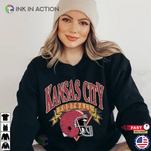 Kansas City Football Helmet T shirt Gameday Shirt 3