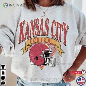 Kansas City Football Helmet T shirt Gameday Shirt 4