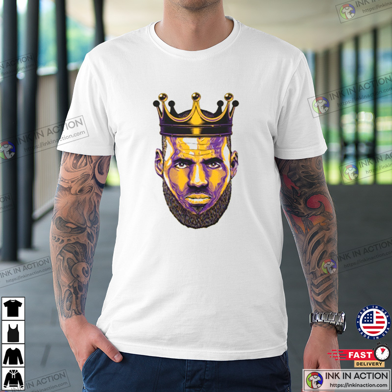 LeBron James King Of Basketball NBA T-Shirt - Ink In Action