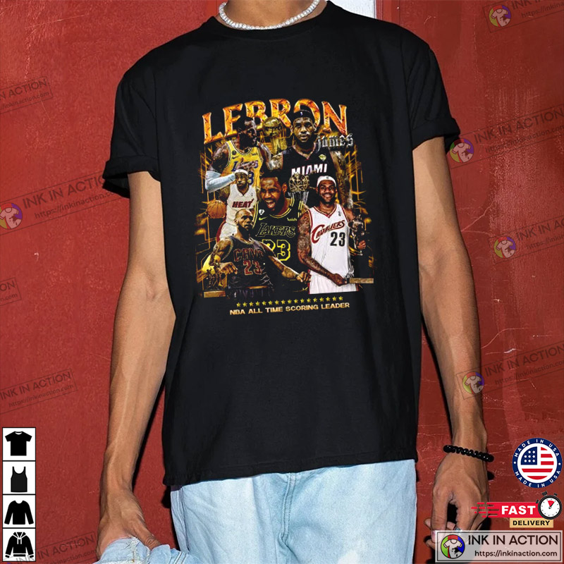 LeBron James Shirt Los Angeles Lakers Vintage - Anynee