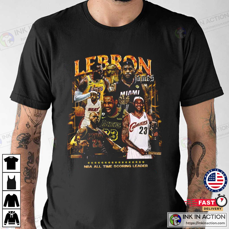 LeBron James - AOP all over print New Vintage T shirt - Vintage
