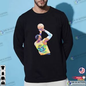 Lebron James Lakers Pop Art Design T-Shirt