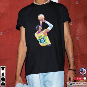 Lebron James Lakers Pop Art Design T-Shirt - Ink In Action