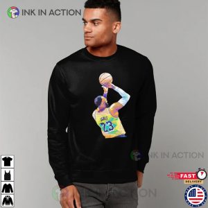 Lebron James Lakers Pop Art Design T-Shirt