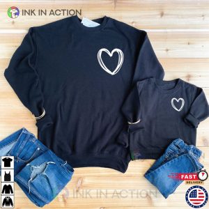 Love Mommy and Me Heart Shirts 2