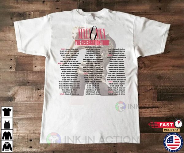 Madonna Four Decades The Celebration World Tour 2023 T-Shirt