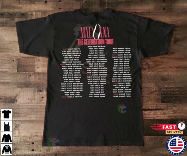 Madonna Four Decades The Celebration World Tour 2023 T-Shirt