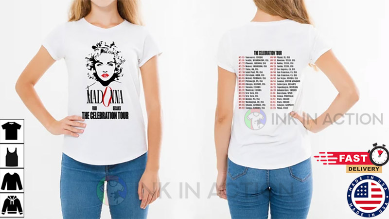 Madonna The Celebration Tour 2023 Shirt, Madonna Shirt - Ink