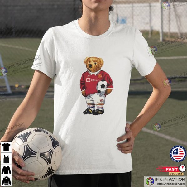 Manchester United Ralph Lauren Inspired Bear Unisex T-shirt