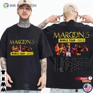 Maroon 5 World Tour 2023 T-shirt - Print your thoughts. Tell your