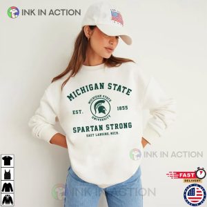 Michigan Old School Style Shirt, Spartan Strong Shirt