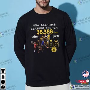 NBA All-Time Leading Scorer T-Shirt, King Of Basketball Lebron James T-shirt