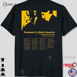 Paramore In North America T-shirt, Paramore Concert Shirt