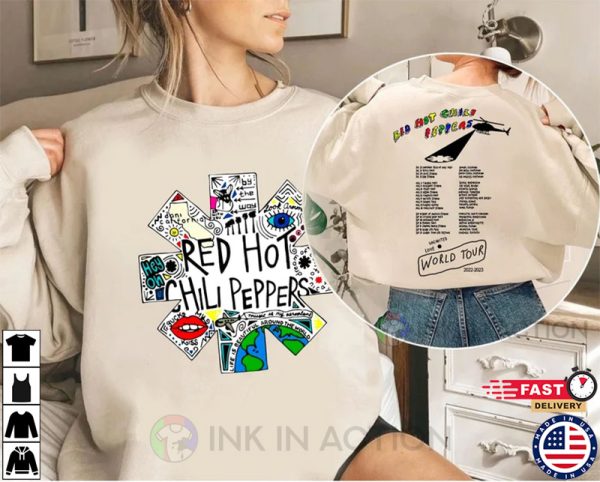 Red Hot Chili Peppers Unlimited Love World Tour 2022 2023 Shirt