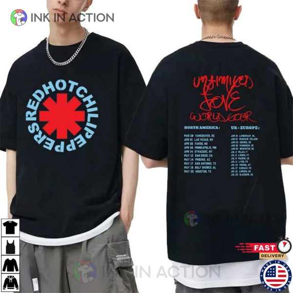 Red Hot Chili Peppers Unlimited Love World Tour 2023 Shirt