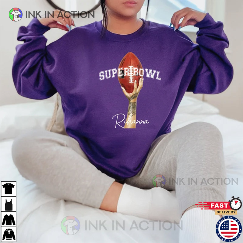 Rihanna Shirt White Super Bowl 2023 Halftime Show - Anynee