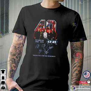 Rock Band 40 Years Tesla Band Unisex T Shirt 1