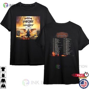 Rock Resurrection Tour Theory of a Deadman Skillet T Shirt 1