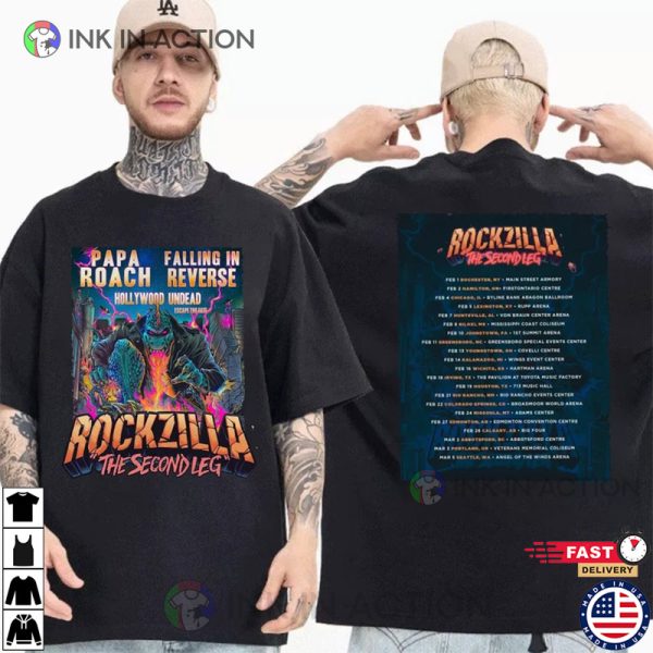 Rockzilla The Second Leg Tour 2023 T-shirt