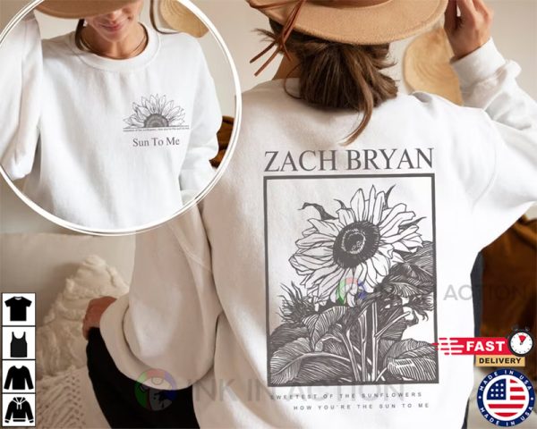 Sun To Me Shirt, Vintage Zach Bryan Shirt, Country Music
