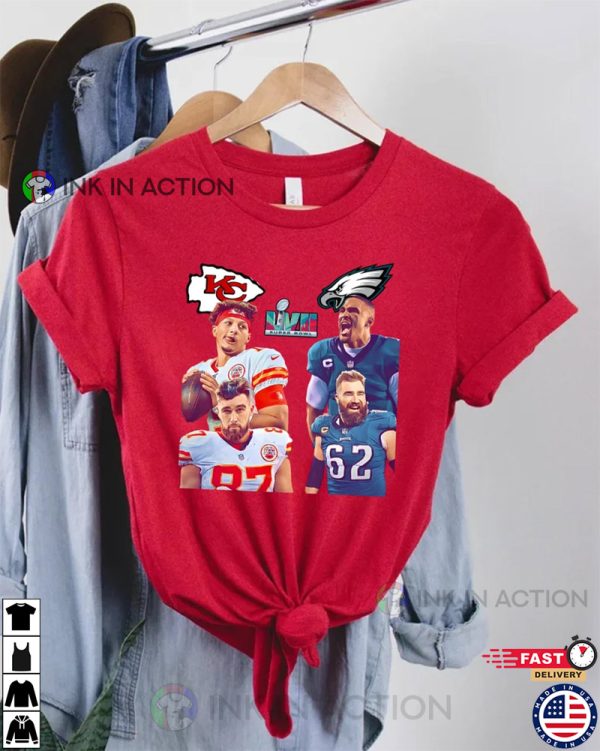 Super Bowl Shirt Chiefs VS Eagles T-shirt