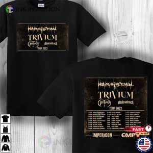 TRIVIUM Tour 2023 Music Festival T shirt 2