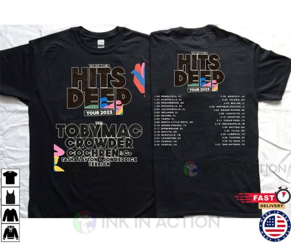 Toby Mac Hits Deep Tour 2023 T-Shirt, 2023 Tour Concert Shirt