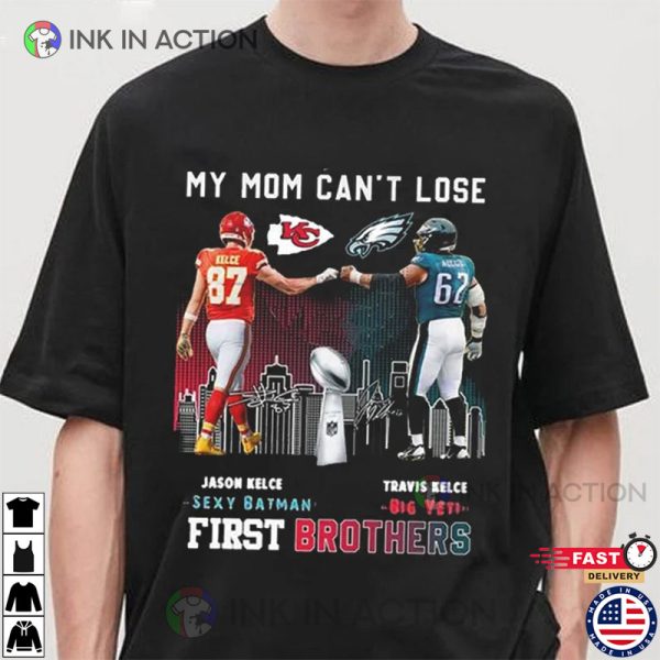 Travis and Jason Kelce Super Bowl LVII T-Shirt