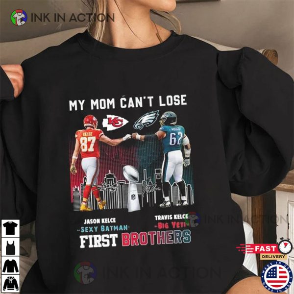 Travis and Jason Kelce Super Bowl LVII T-Shirt