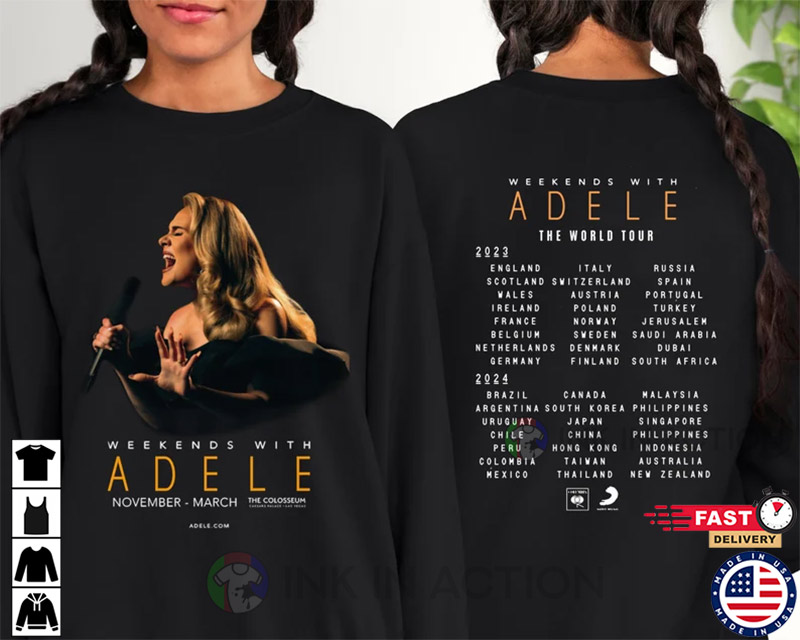 Weekends With Adele The World Tour 2023-2024 Merch Shirt