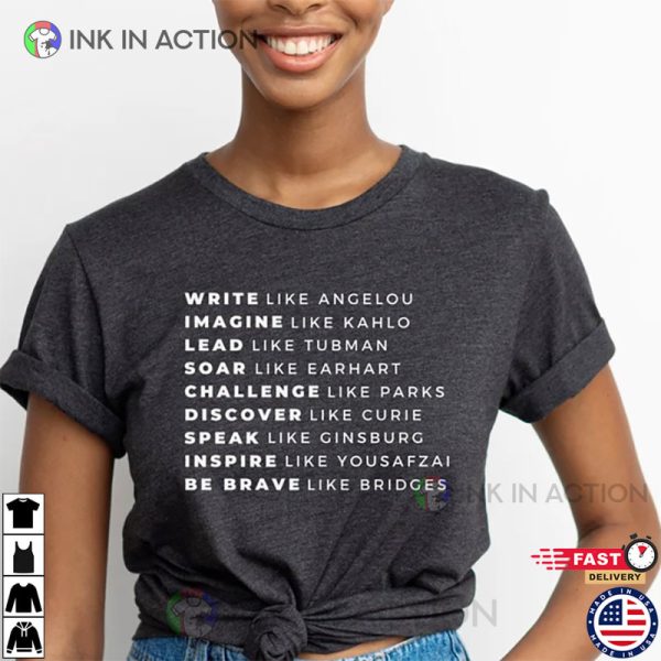 Womens History Month Empowered Women T-Shirt