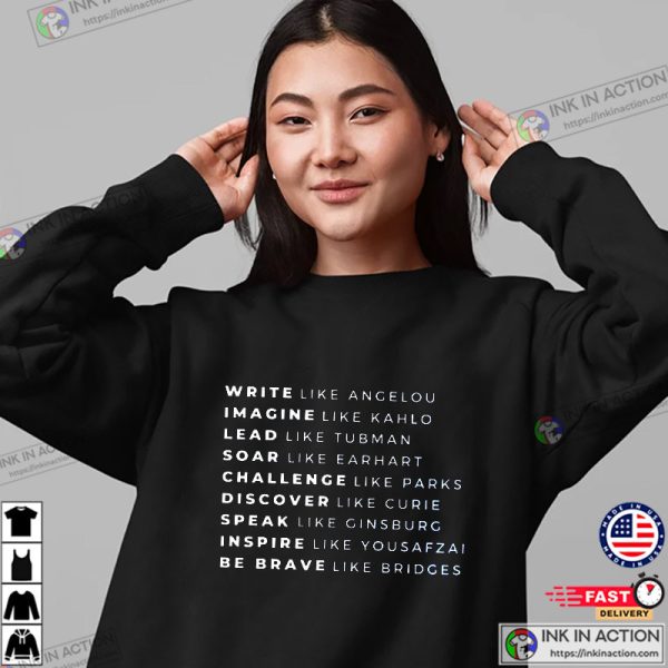 Womens History Month Empowered Women T-Shirt