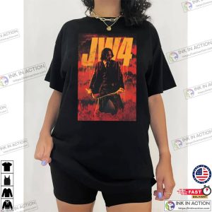 2023 John Wick Chapter 4 T Shirt Keanu Reeves Shirt 1