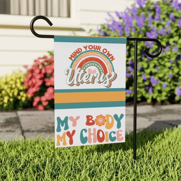 Abortion Rights Flag Banner, Pro Choice Women’s Rights Flag