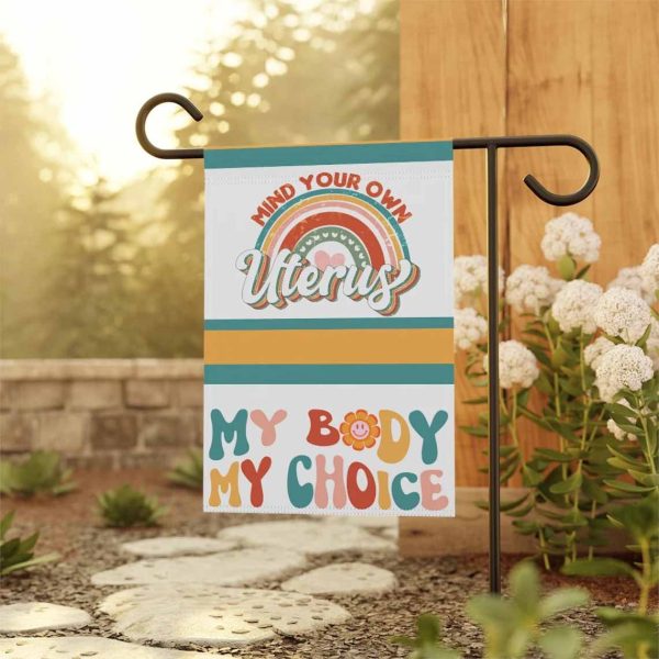 Abortion Rights Flag Banner, Pro Choice Women’s Rights Flag