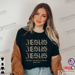 Aesthetic Christian Jesus T Shirt 2 Ink In Action