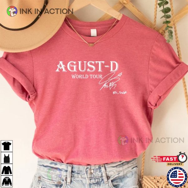 Agust D World Tour Shirt, Agust D Concert Shirt