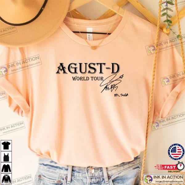 Agust D World Tour Shirt, Agust D Concert Shirt