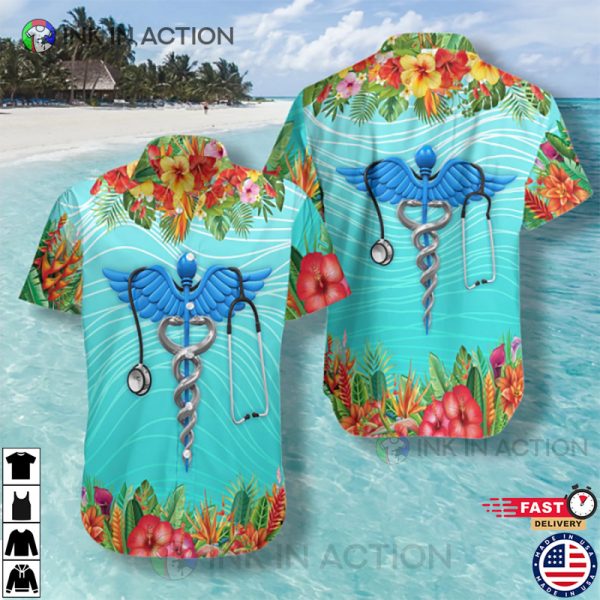 Aloha Nurse Tropical Summer Holiday Hawaiian Shirt