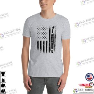 American Truck Driver USA Flag Trucker Shirt 1 1